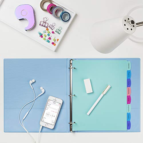 Eco-Friendly Avery Write & Erase Dividers for 3 Ring Binders, 8 Collection