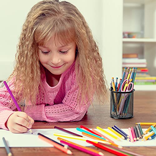 Minimalist Basics Wire Mesh Pen Holder, Pencil Cup Desk Organizer for Collection