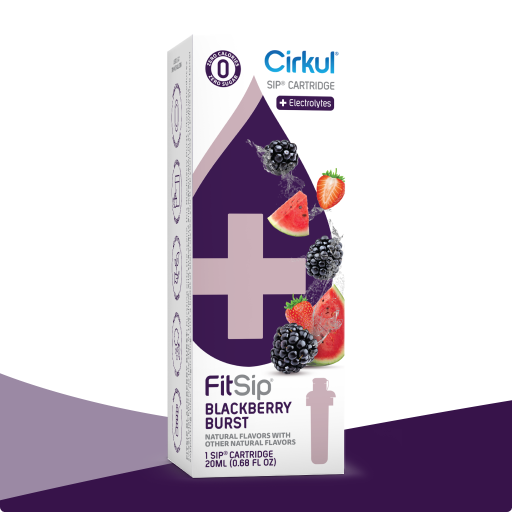 Zero-Calorie FitSip Blackberry Burst Z16Q - Electrolyte Hydration Enhanced Taste Cartridges - Default Title
