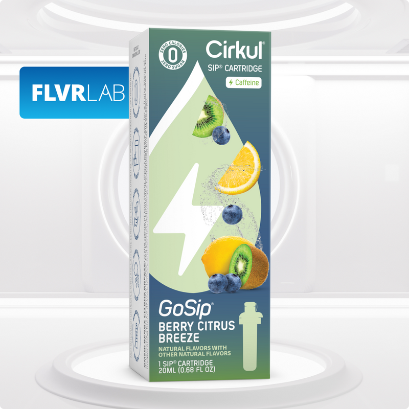 Sugar-Free GoSip Berry Citrus Breeze 2YHA - Electrolyte Hydration Enhanced Taste Cartridges Detail